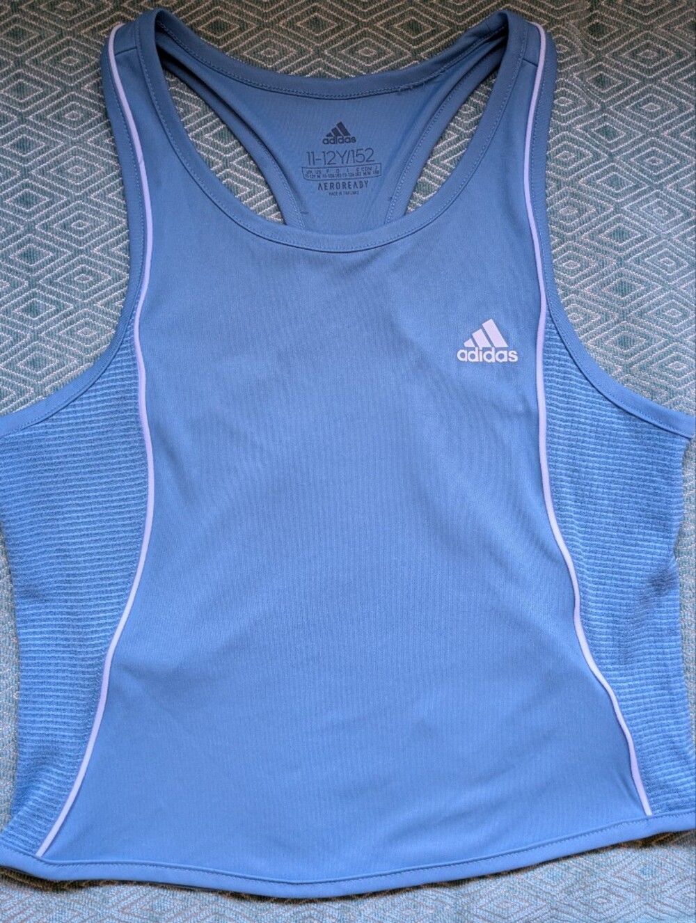 Adidas Light Blue Performance Tee with Tag